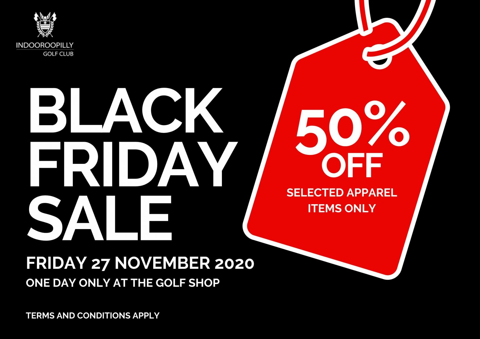 Black Friday Golf Shop Sale (2) Indooroopilly Golf ClubIndooroopilly